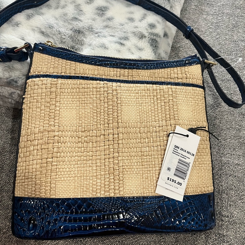 Gorgeous electric blue Brahmin purse. Purchased for 195.00